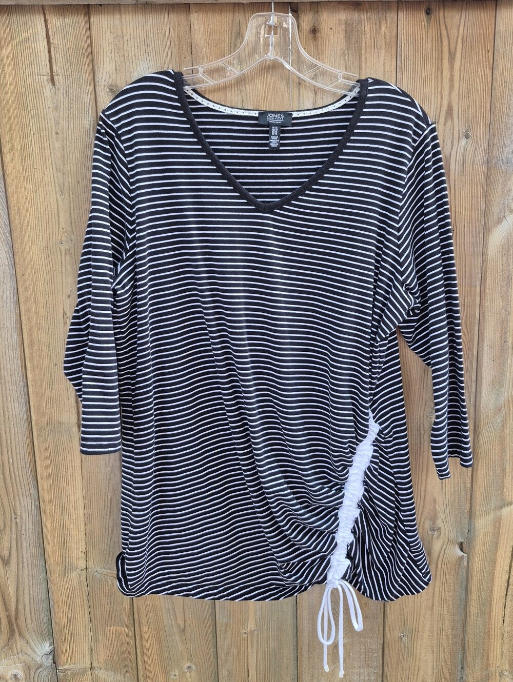 Jones New York Size 1x Top 3/4 Sleeve